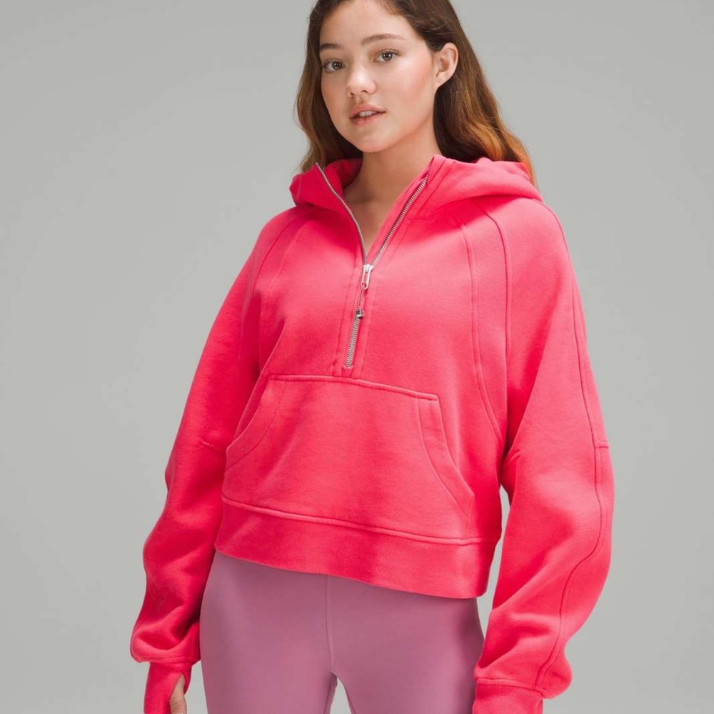 BNWT Lululemon Scuba Half Zip - Lip Gloss